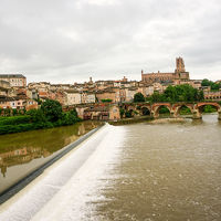 ホテルから見たアルビ旧市街