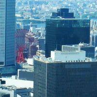 大阪湾への河口が綺麗に見えます