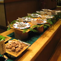 朝食の干物バイキング