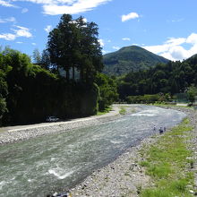 清流が見られる