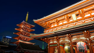 ライトアップされた夜も良いです