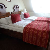 ベッドのヘッドボードのデザインがかわいかったです