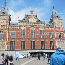 赤レンガが美しい。