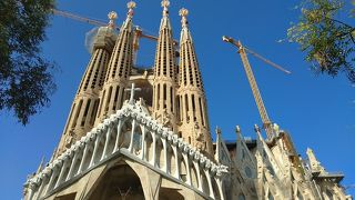 サグラダファミリアから街を眺める