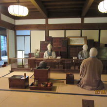 帳場の人形での再現