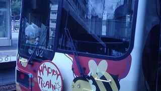 ラッピング列車に乗れました。