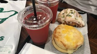 買い物の休憩に立ち寄り