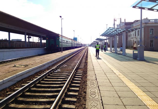 ロシアの香りがする駅舎