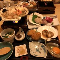 夕食のほたて御膳