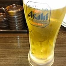 冷えた生ビール