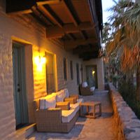 テラスで夕涼み