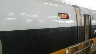 2018年９月３日現在、山陽本線の一部運転見合せの為か広島付近のこだま号は比較的混んでいました