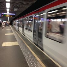 移動には地下鉄
