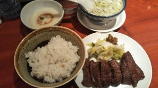 美味しい牛タンがいただける