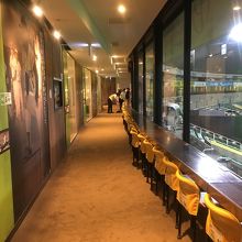 カウンター席です。