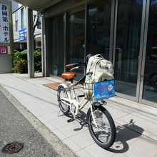 1日500円で自転車が借りれます