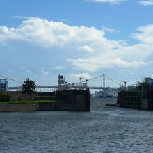 出航してすぐ、レインボーブリッジが見えました