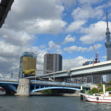 船からの風景　東京スカイツリー