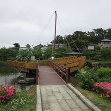 北前船の2分の一の模型