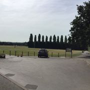 テニスコートに行く途中にあった大きな公園