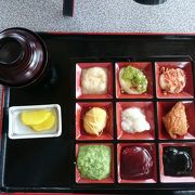 餅の盛り合わせセットがお薦め。