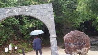 川が増水してました