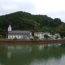 水面にうつります