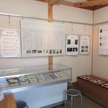 道草庵内の展示の様子