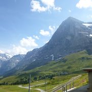 スイスに来て、この山が見える天気に恵まれると嬉しくなる