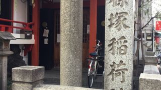 浅草駅南東の小さな稲荷神社