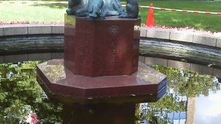 入れないように柵がしてありました