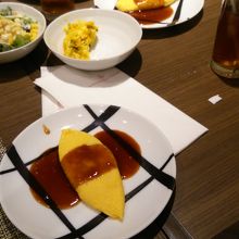 フォアグラ入りオムレツ