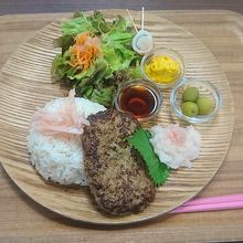 岩下の新生姜おろしハンバーグプレート980円