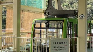 圓教寺に行くにはロープウェイで。