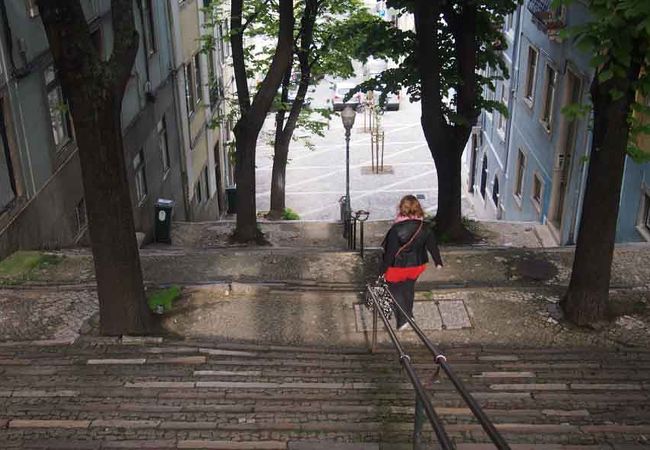 観光客の知らない素敵な階段