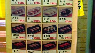 じゃんじゃん横丁のお値打ちお寿司