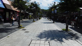 駅前から続く参道