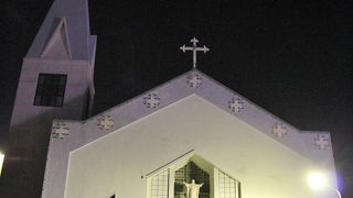 福江地区の中心にあるカトリック教会
