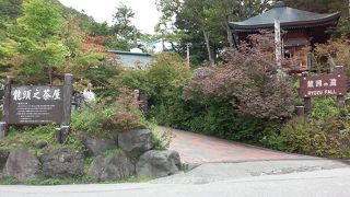 滝の規模はそれほど大きくはないですが、回りの雰囲気が良いですね。