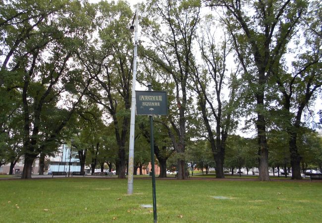 メルボルン工科大学の近くにある静かな公園