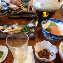 民宿和みの夕食