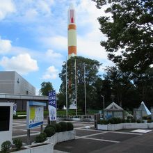 右手にはH‐Ⅱロケット