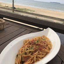 パスタは5種類からチョイス