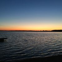 施設内の湖です