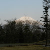 バスルームから見えた富士山（朝景）