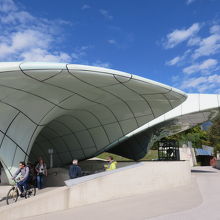 フンガ―ブルク駅(標高８６８）此処で終わるカードもあり