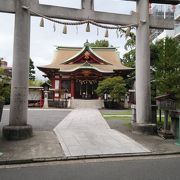 旧東海道にある神社