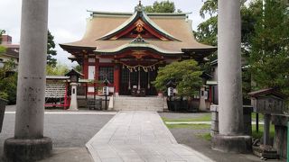 旧東海道にある神社