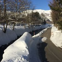 北アルプスが見えてます。