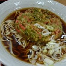 紅天かき揚げそば